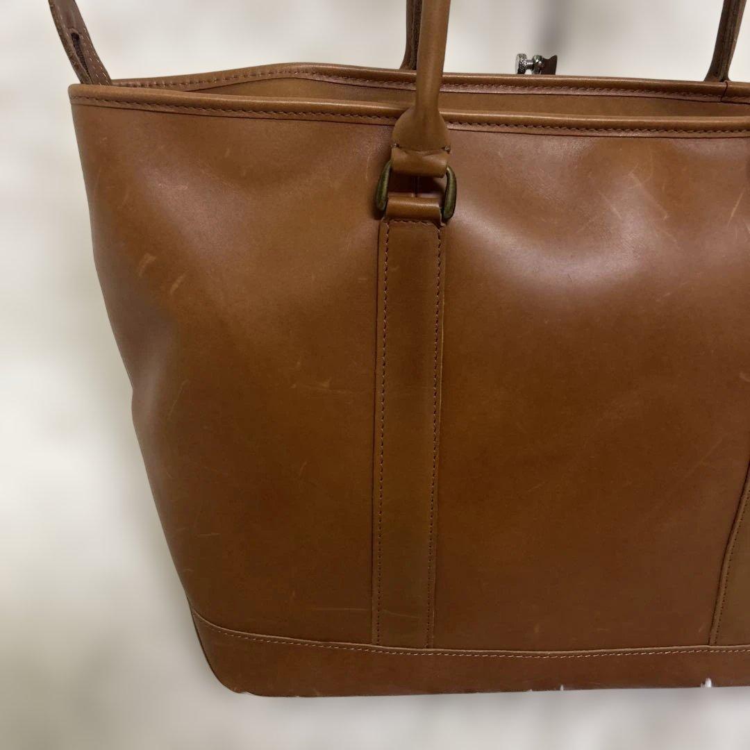 L.L.Bean レザートートバッグ 大 ヴィンテージ　内部総柄