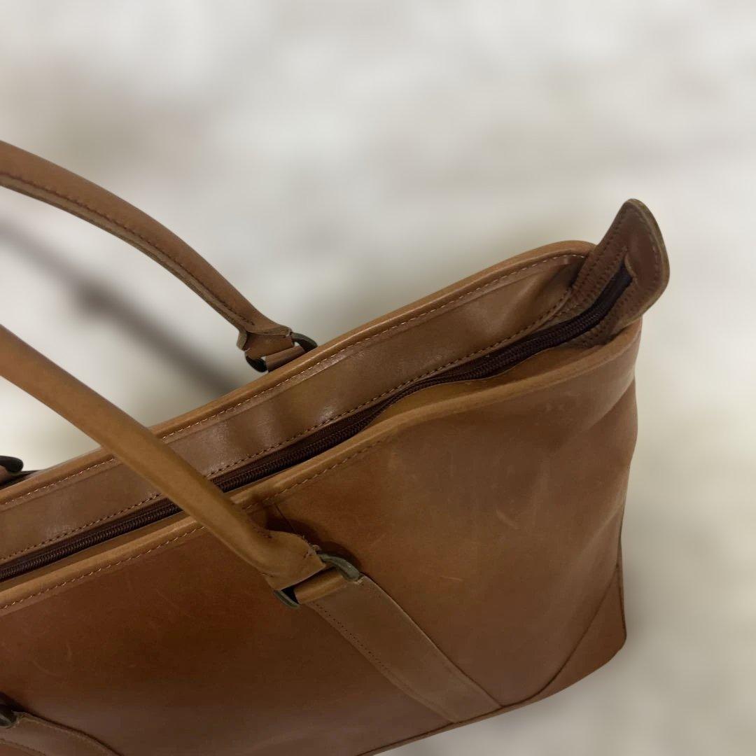 L.L.Bean レザートートバッグ 大 ヴィンテージ　内部総柄