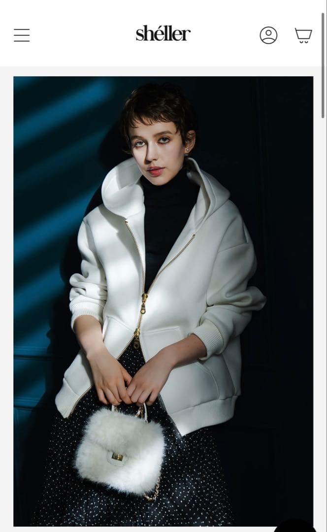 sherller シェリエ ダンボールニットパーカー 極美品 - メルカリ