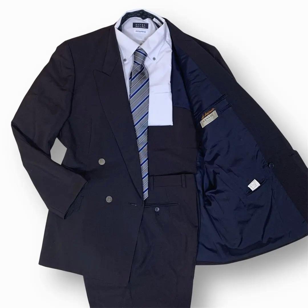 LANVIN ランバン スーツ セットアップ モヘア混 ダブルジャケット