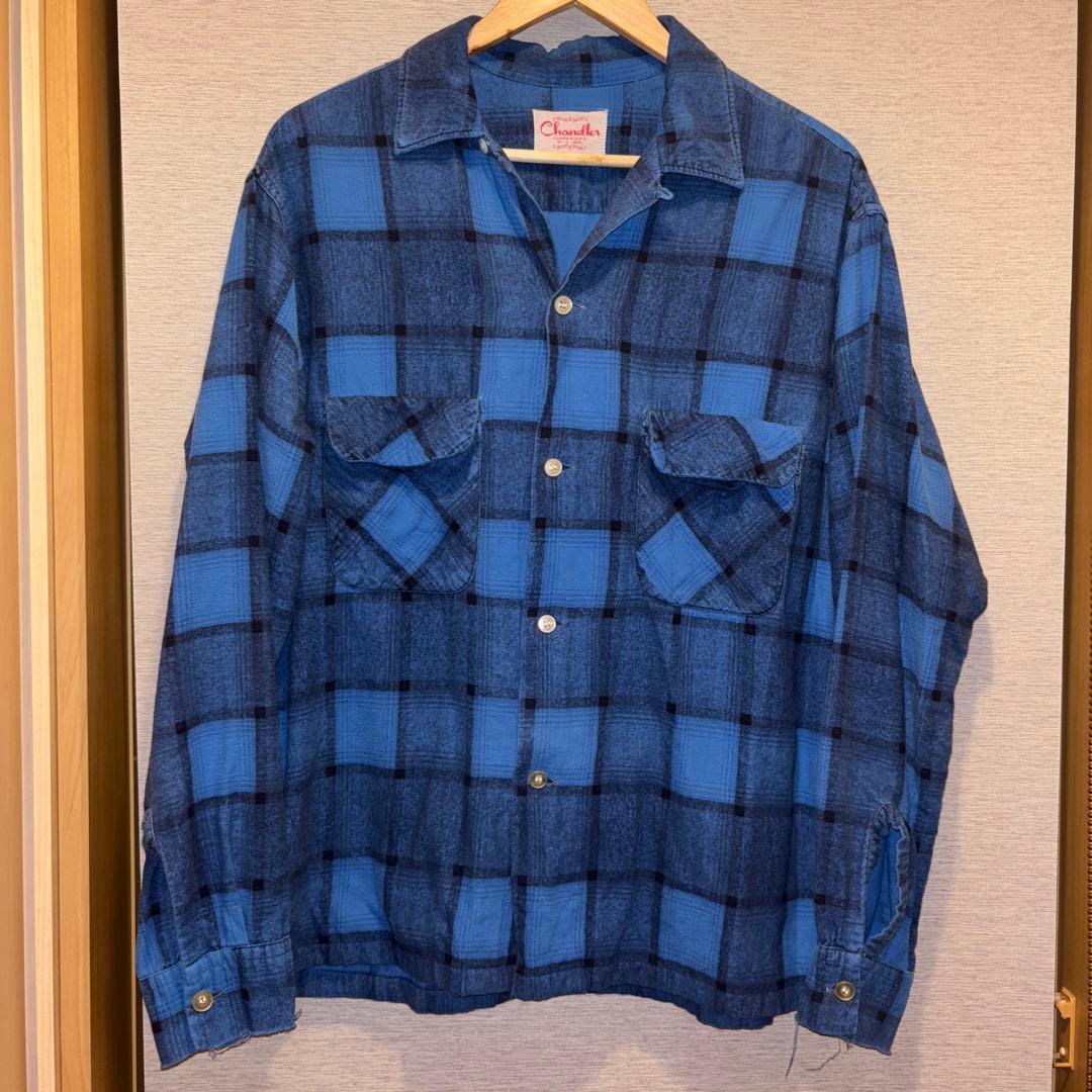 70s vintage プリネル プリント ネルシャツ オンブレ - メルカリ