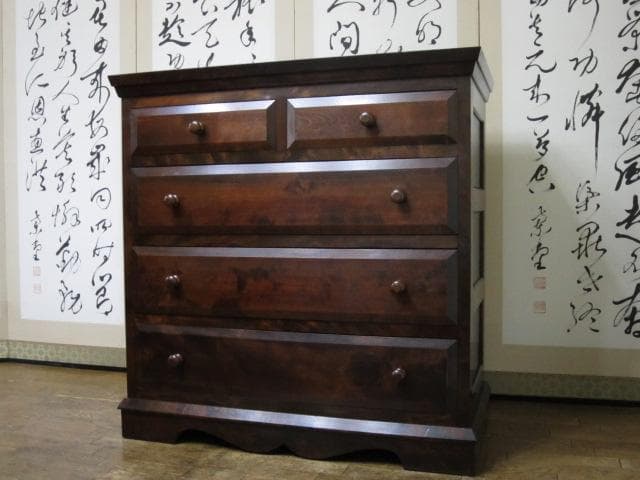 松本民芸家具 ミズメザクラ 無垢材 整理タンス 刻印有/チェスト/引き出し 楽天市場】定価38万 松本民芸家具 D型 整理タンス ? 箪笥 ミズメザクラ