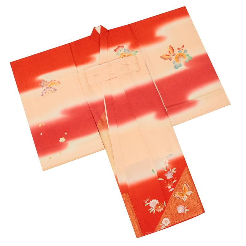 bunda様専用新品お宮参り 産着 祝着 花紋入り京友禅染 豪華刺繍入り