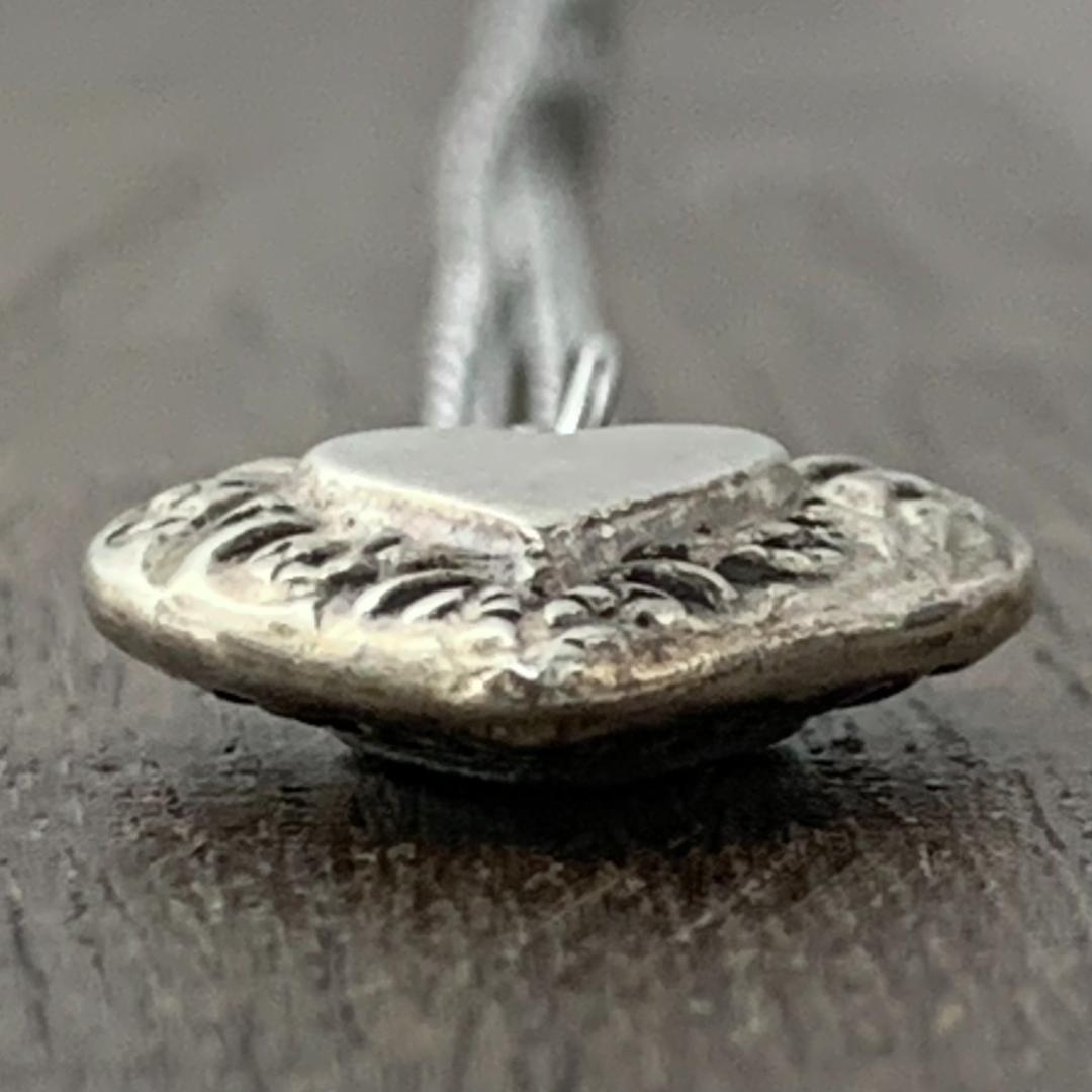 スウィートハートジュエリー両面デザイン 渦巻 シルバー ヴィンテージ