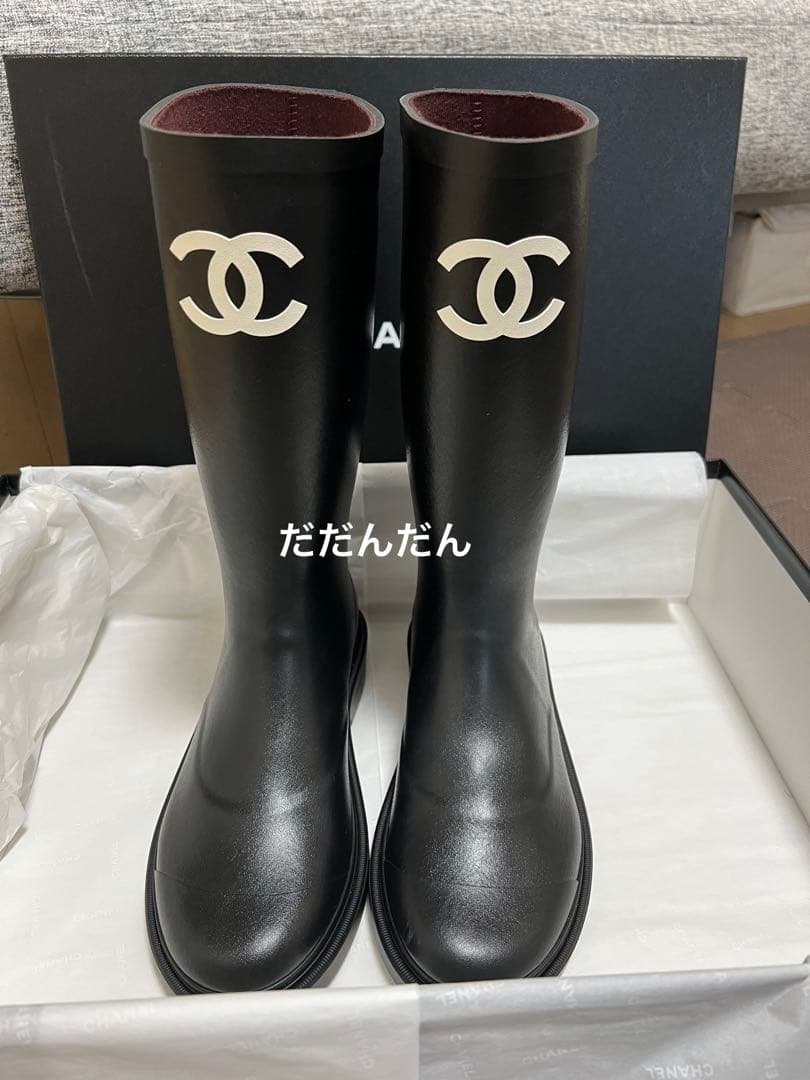 新品 CHANEL レインブーツ 37 ジェニー着用 大人気 - メルカリ