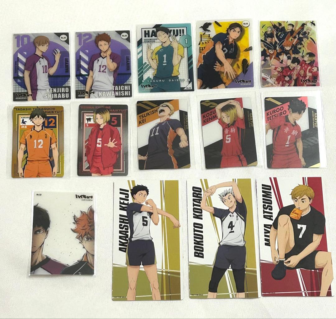 ハイキュー!! まとめ売り カード コースター 缶バッジ ステッカー