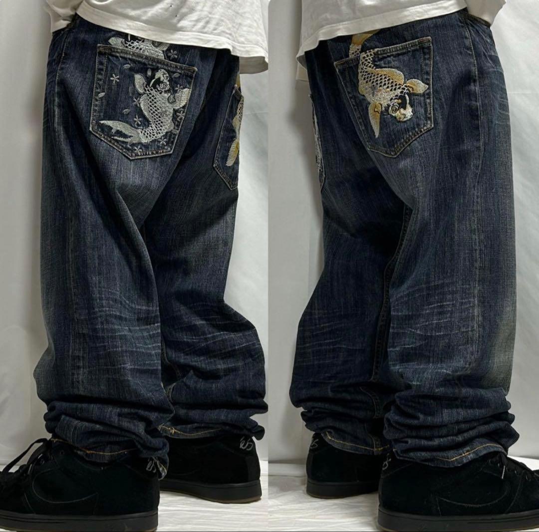 00s ウォッシュデニム バギーパンツ archive 平成 y2k - メルカリ