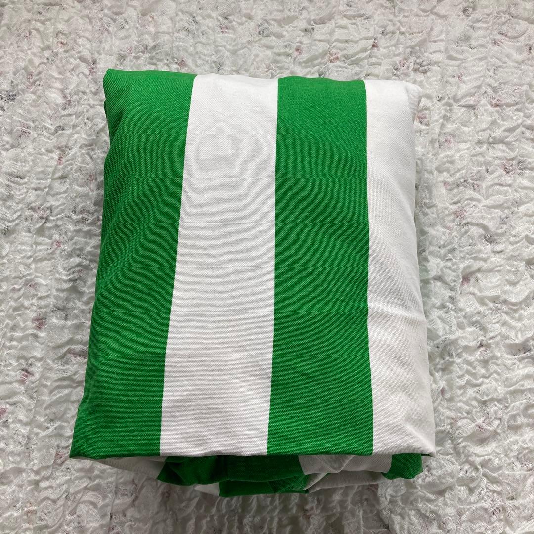 IKEA クリッパン ソファカバー グリーン ストライプ - メルカリ