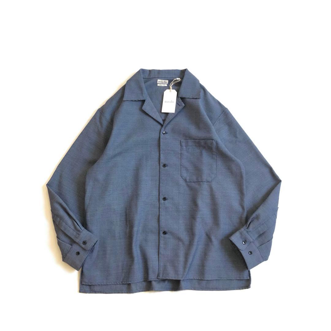 Steven Alan T/Wドビー ボックス キャンプカラー シャツ ボールド Steven Alan（スティーブンアラン）の「＜Steven Alan＞ T/W DOBBY BOX