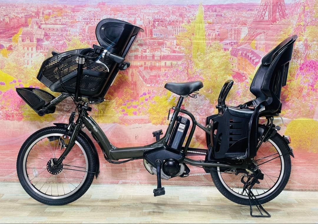 ZK3457 電動自転車 ヤマハ パスキス 子供乗せ 20インチ 送料無料