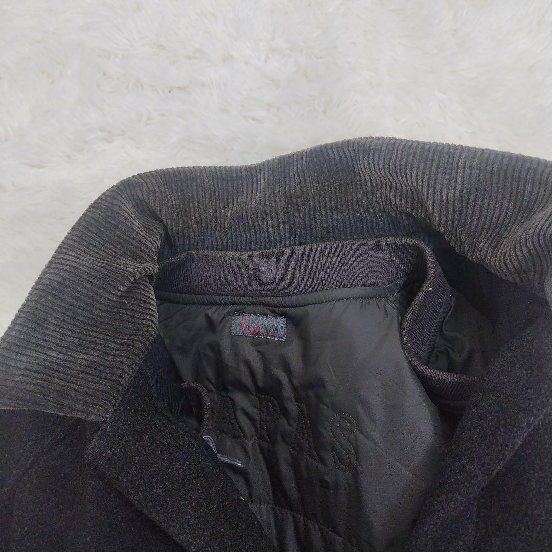 パパス】ハンティングジャケット 中綿ライナー リバー コーディロイ 異