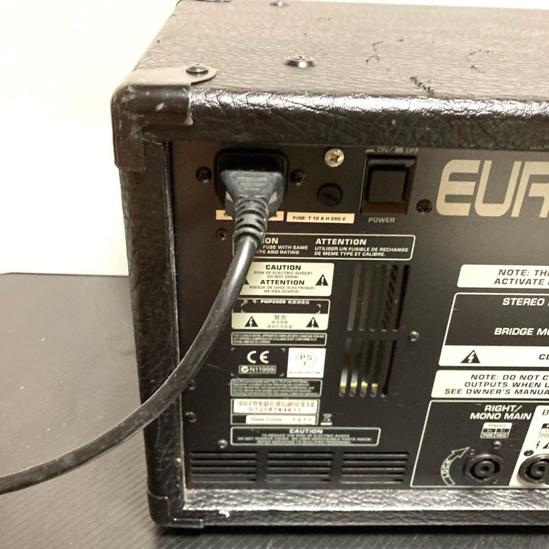 マイク付完動品 ベリンガー EUROPOWER PMP2000 パワードミキサー