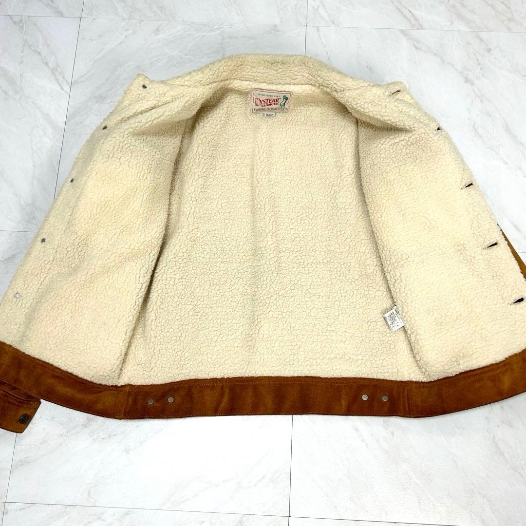 美品 ヒステリックグラマー スエード レザー ボア トラッカー