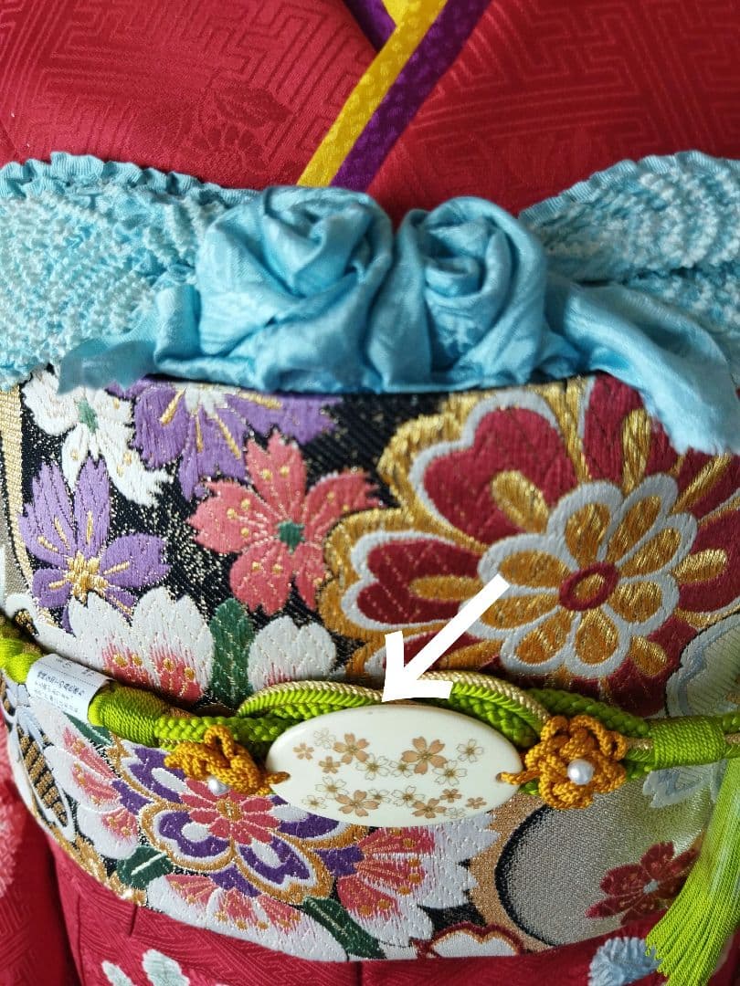 436.高級！！手仕事の花絞りと雪輪 振袖5点セット 正絹 フルセット