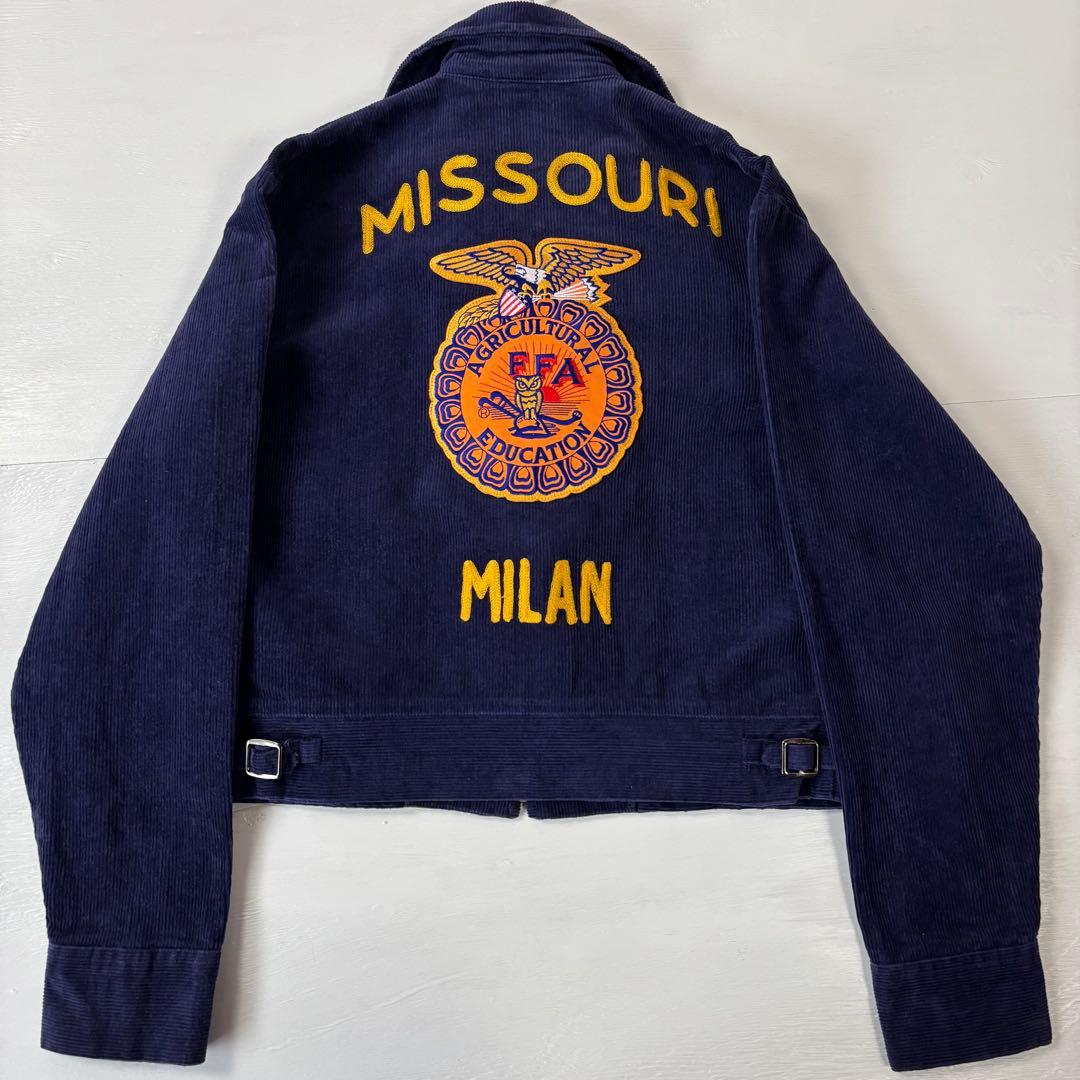 FFAジャケット ファーマーズジャケット ネイビー コーデュロイ サイズ