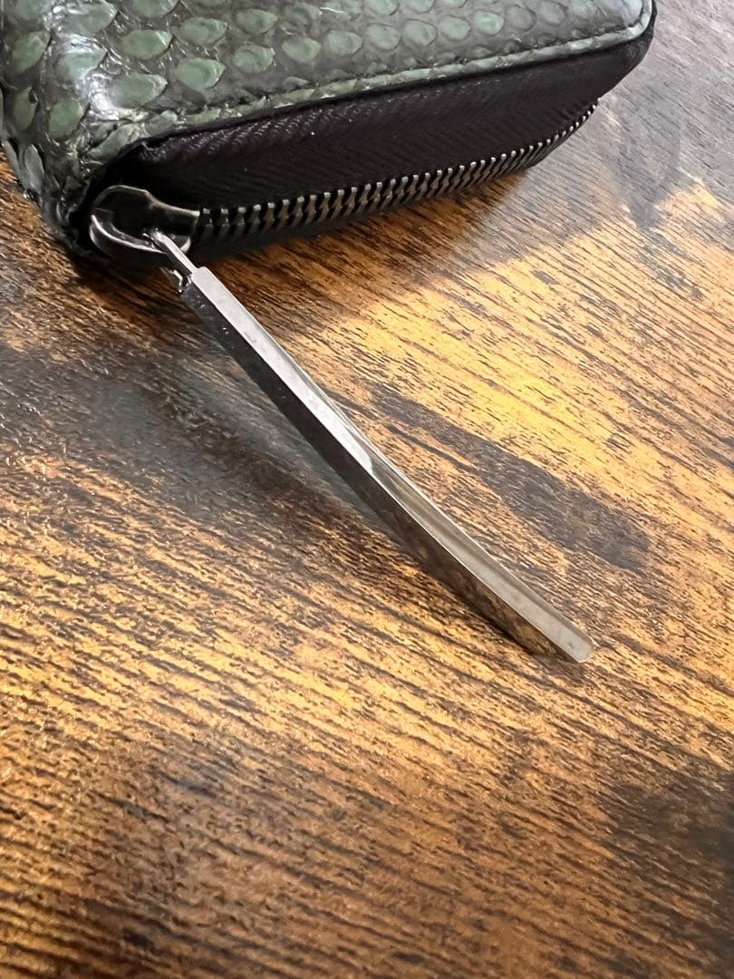 池田工芸 パイソン 長財布 翡翠グリーン - メルカリ