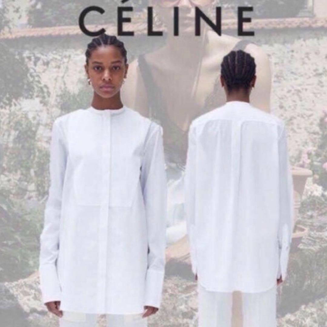 CELINE セリーヌ 希少フィービー期 タキシードシャツ 36 セリーヌ レア