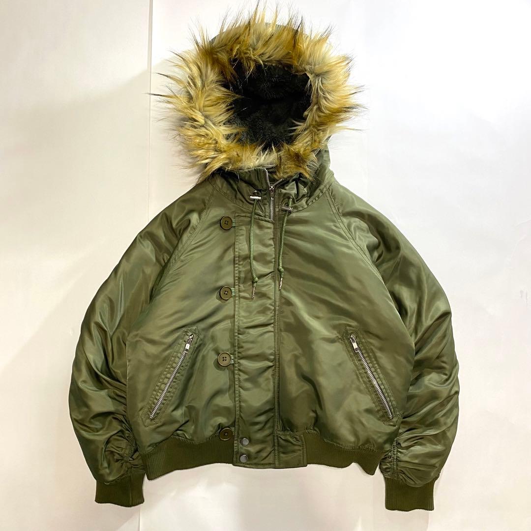 type N2B フライトジャケット flight bomber カーキ　短丈 N2B flight bomber jacket N-2B khaki 短丈 M - メルカリ