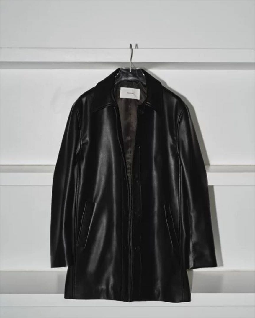 TODAYFUL トゥデイフル エコレザージャケット　38 中古・古着通販】TODAYFUL (トゥデイフル) エコレザーオーバー