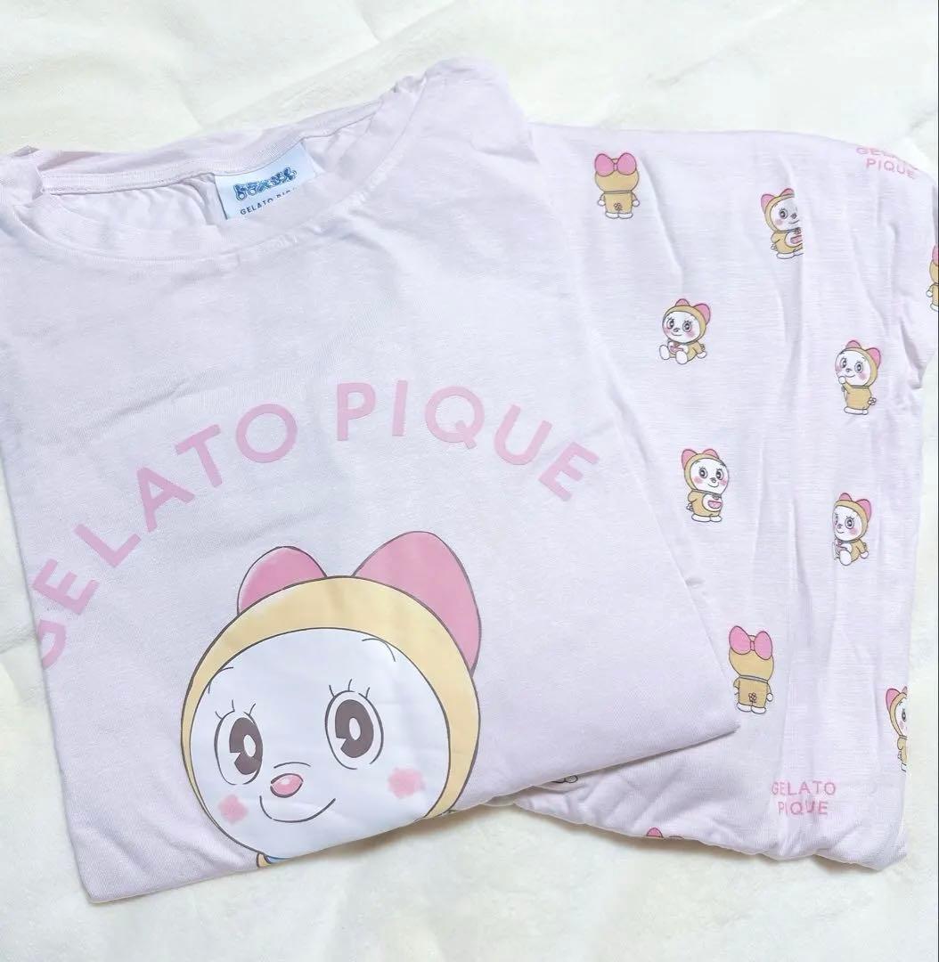 新品】ジェラートピケ ドラえもん ドラミTシャツ＆ロングパンツ