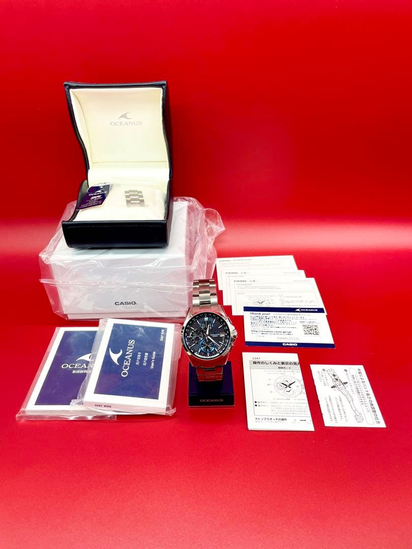 オシアナス　CASIO T2600 電波ソーラー　メンズ　腕時計 OCEANUS （豪華おまけ有） オシアナス 電波ソーラー 腕時計 メンズ OCW