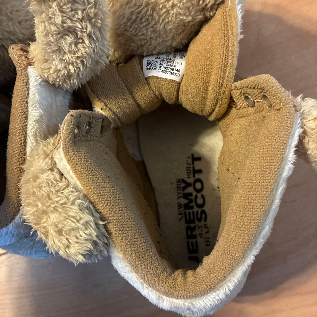 コラボ　アディダス×ジェレミー・スコット　テディベア スニーカー 23.5cm