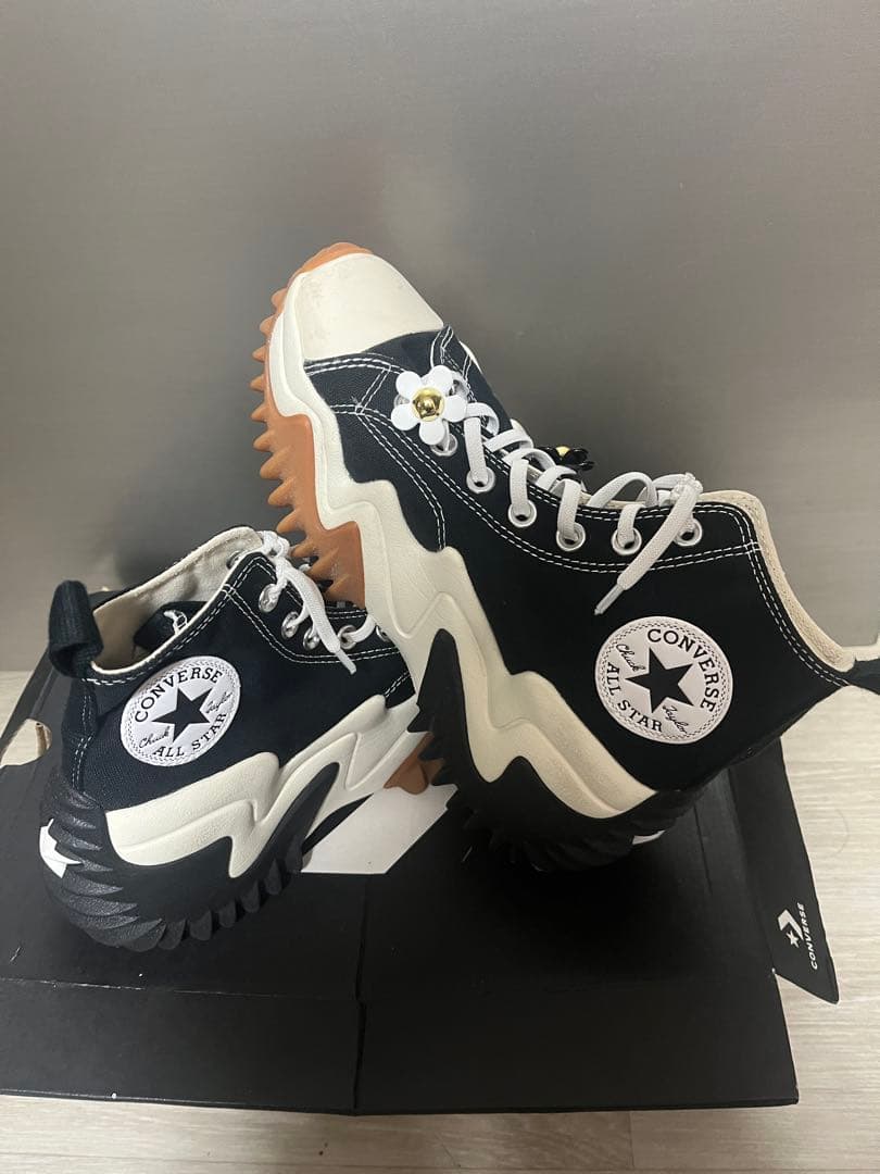 コンバース ランスターモーション ハイカット ブラック - メルカリ