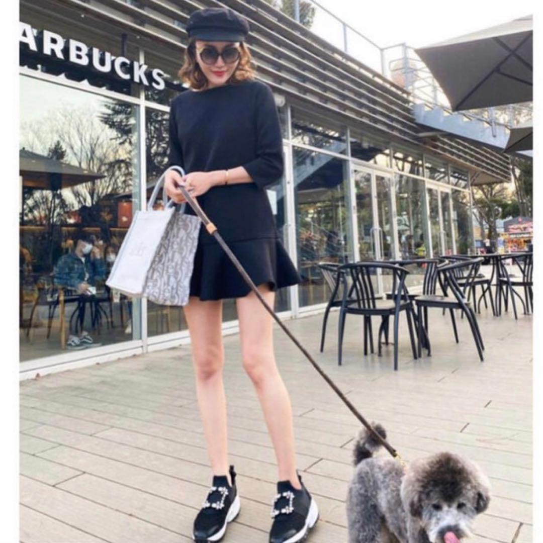 sheller(シェリエ)バックZIPスウェットミニワンピース