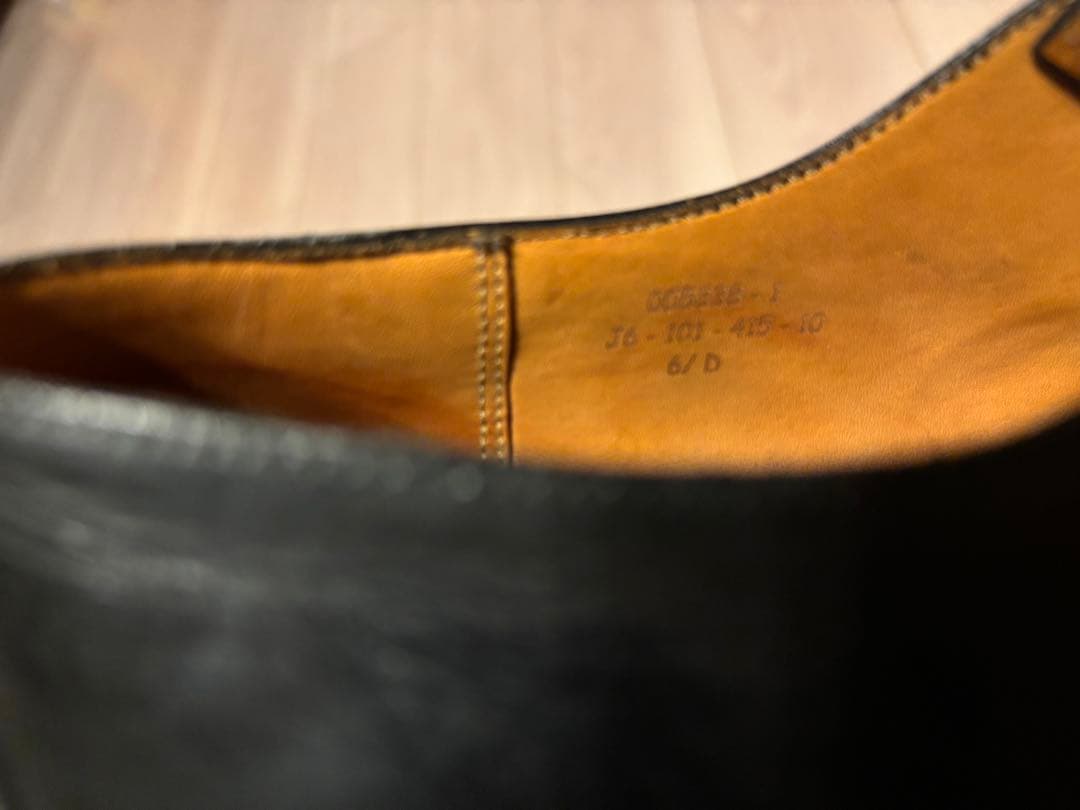 J.M.WESTON ストレートチップ　7アイレット 黒　6D