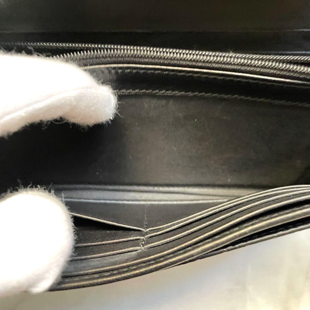 GUCCI グッチ マイクロシマ GGメタルロゴプレート 長財布 0112-②