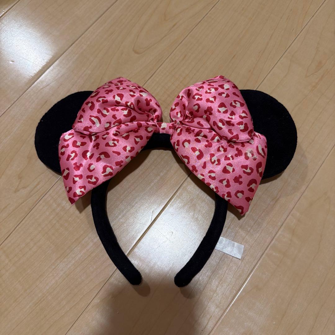 ディズニー ヒョウ柄 ピンク カチューシャ ミニー 即購入⭕️ 希少性