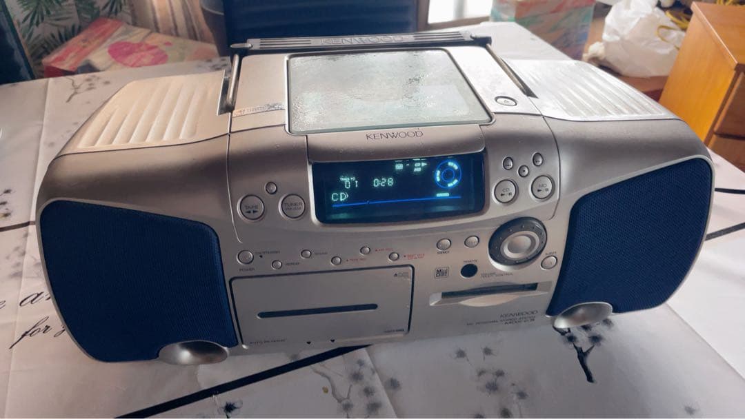 未使用品 箱付 KENWOOD MDX-J3 CD・MD・カセットデッキ ケンウッド