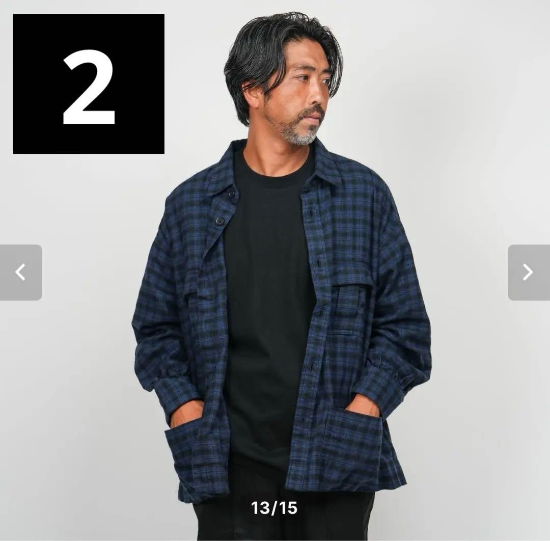 KAJA CHECK FLANNEL SHIRT JACKET 2 OVY - メルカリ