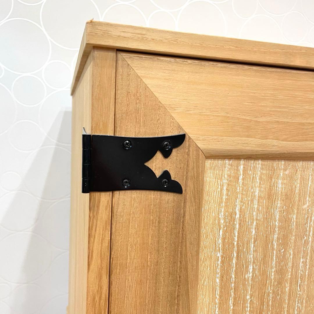 美品】桐箪笥 小型収納棚 4段 衣装ダンス 着物 チェスト 観音開き 和装