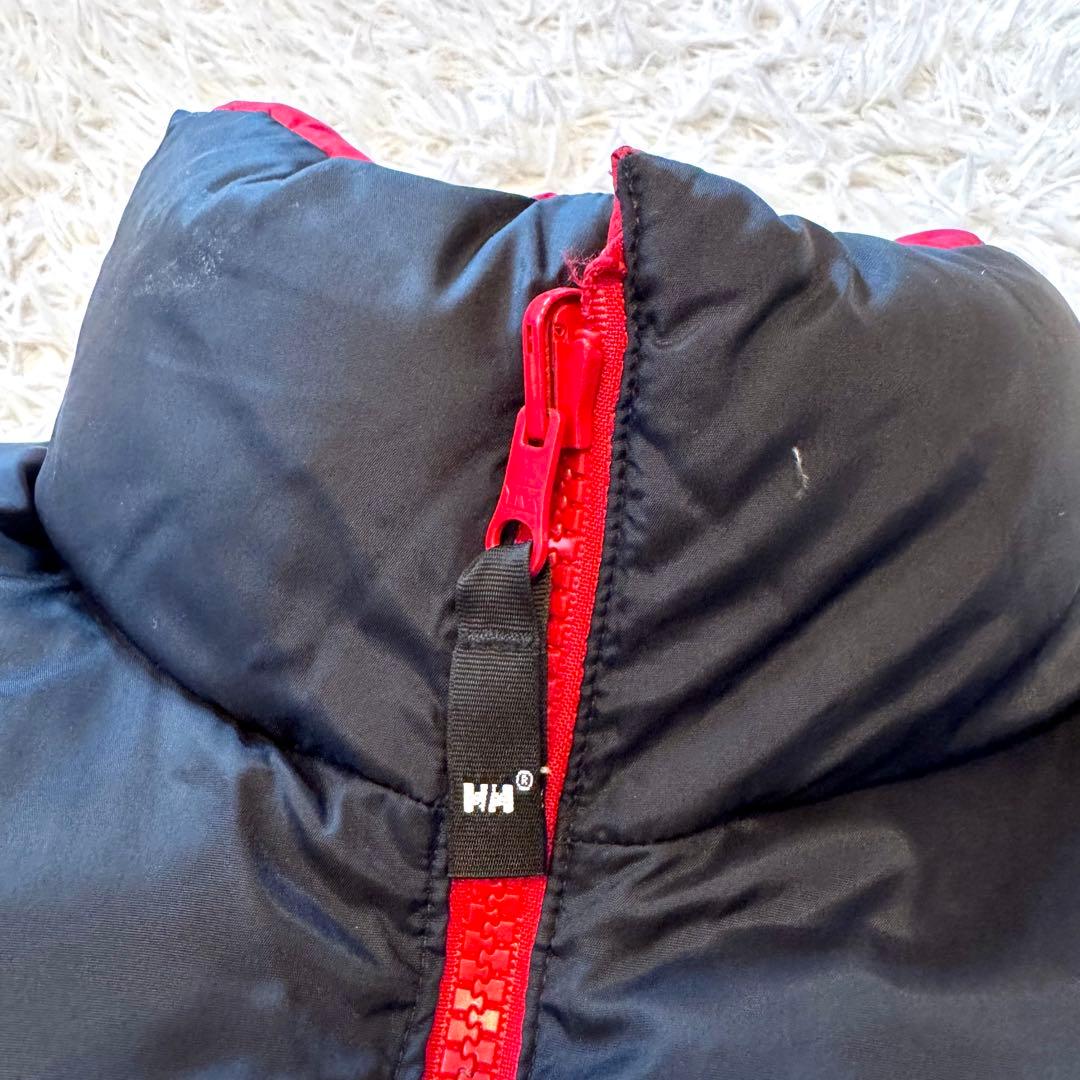 美品】ヘリーハンセン リバーシブル ヌプシ ダウンジャケット 刺繍ロゴ