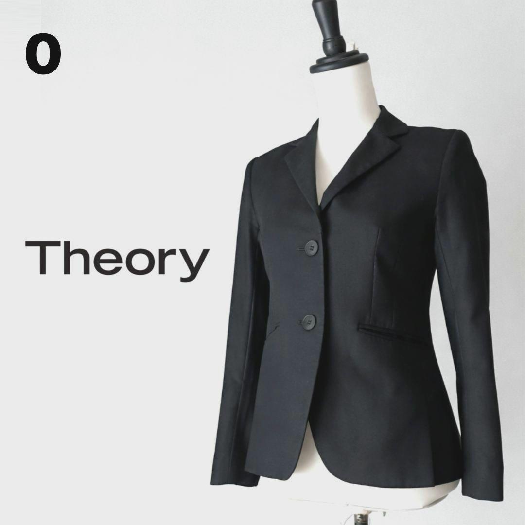 Theory】セオリー ウール混 テーラードジャケット ブラック 0 - メルカリ