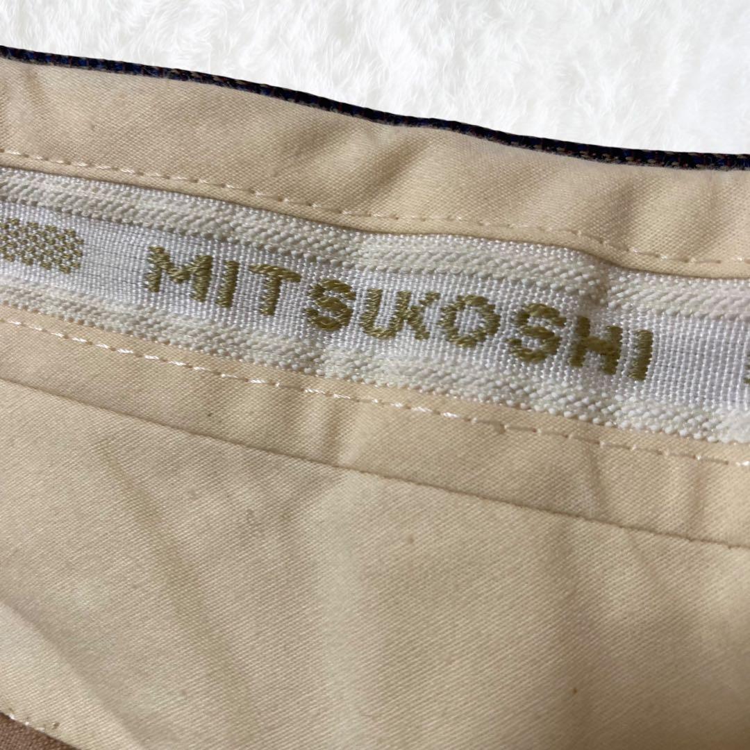 美品 三越 スーツ ヘリンボーン ブラウン 高級生地 MITSUKOSHI - メルカリ