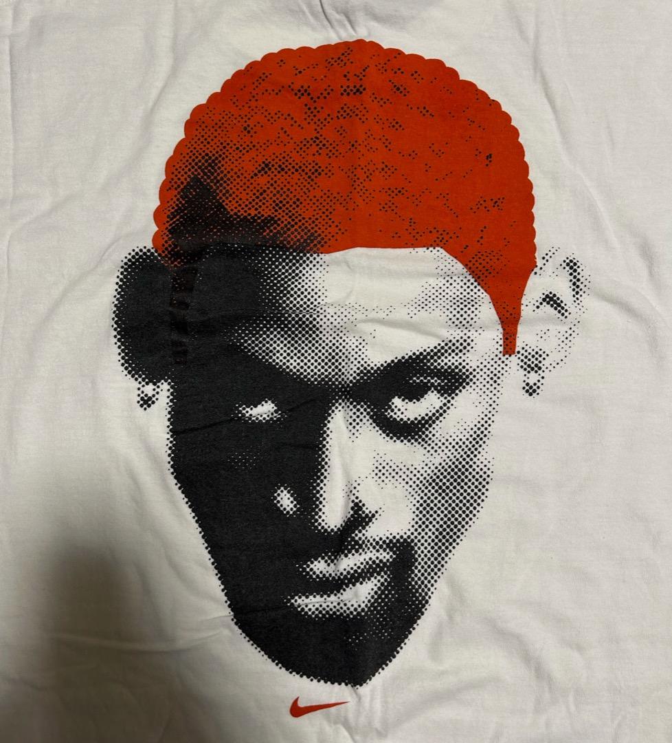 本物 NIKE 90s デニスロッドマン Tシャツ オレンジヘッド M - メルカリ