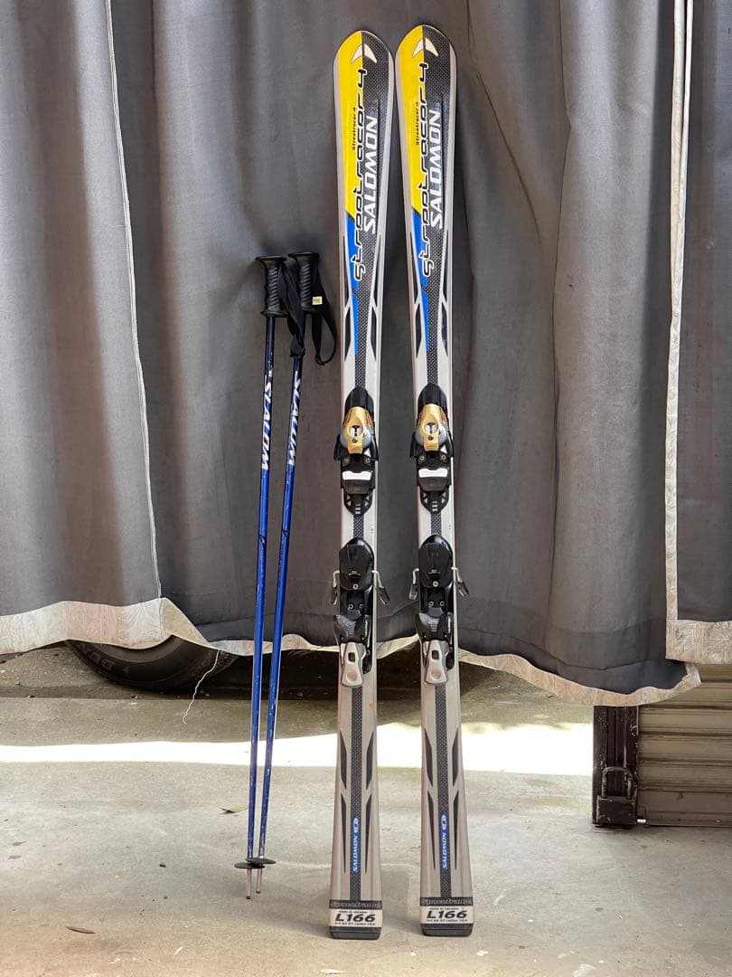 サロモン スキー板 166cm ストック セット ストリートレーサー4 - メルカリ