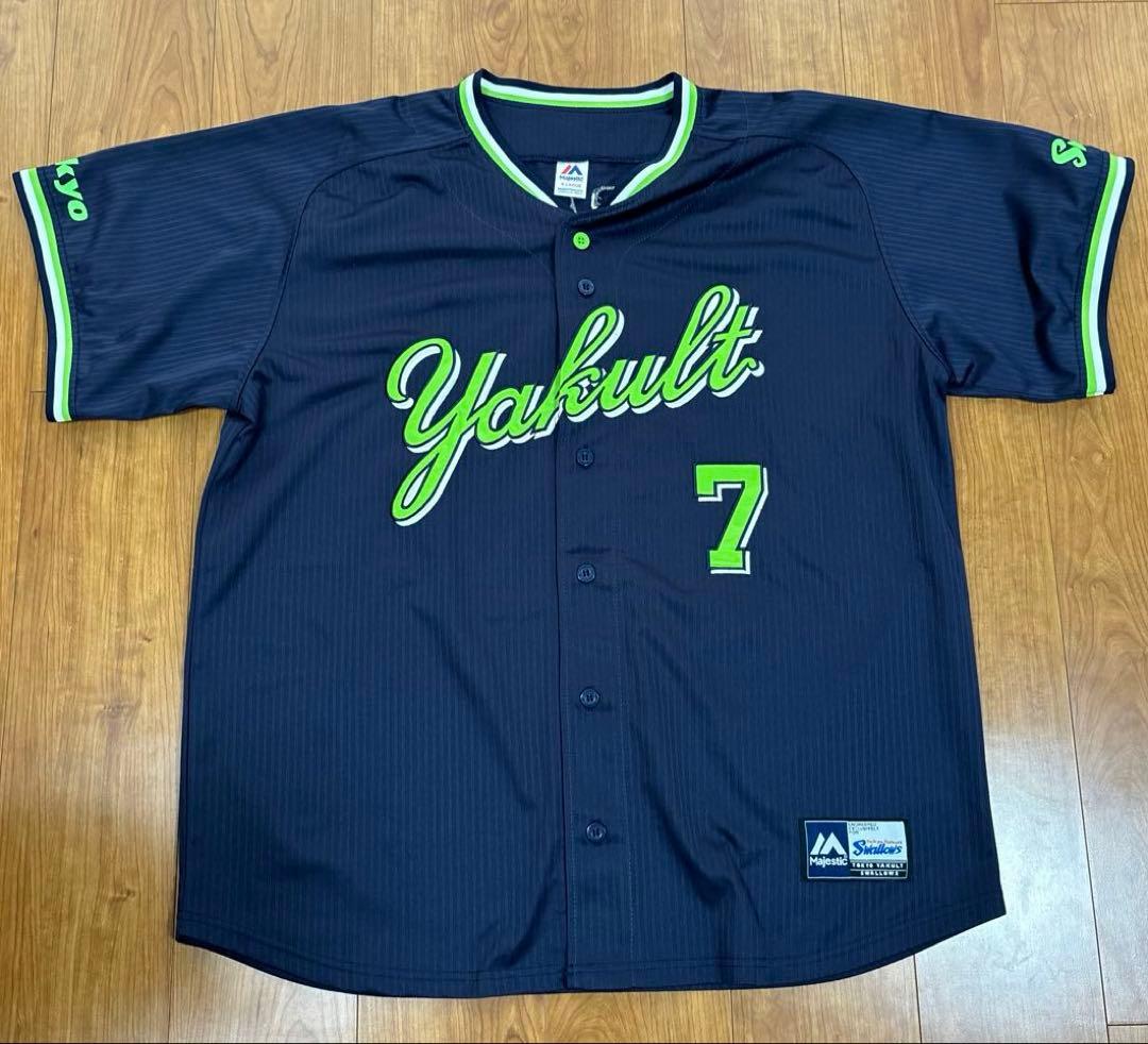 美品】長岡秀樹 東京ヤクルトスワローズ 公式レプリカユニフォーム XL