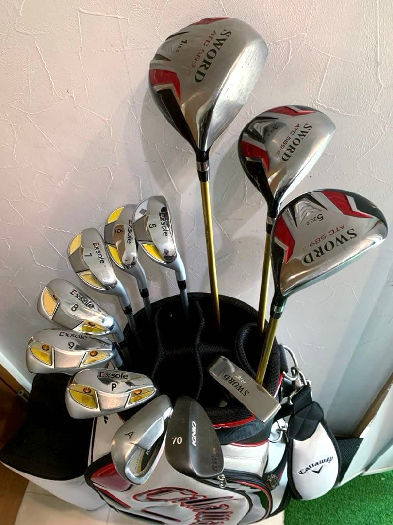 豪華 良品 激飛び ゴルフクラブフルセット スウォード エクソール