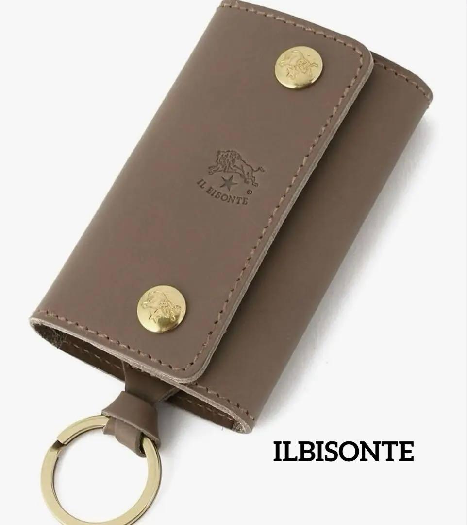美品　人気のIL BISONTE イルビゾンテ キーケース　グレー　6連 IL BISONTE（イルビゾンテ） キーケース IL BISONTE 6連キーケース