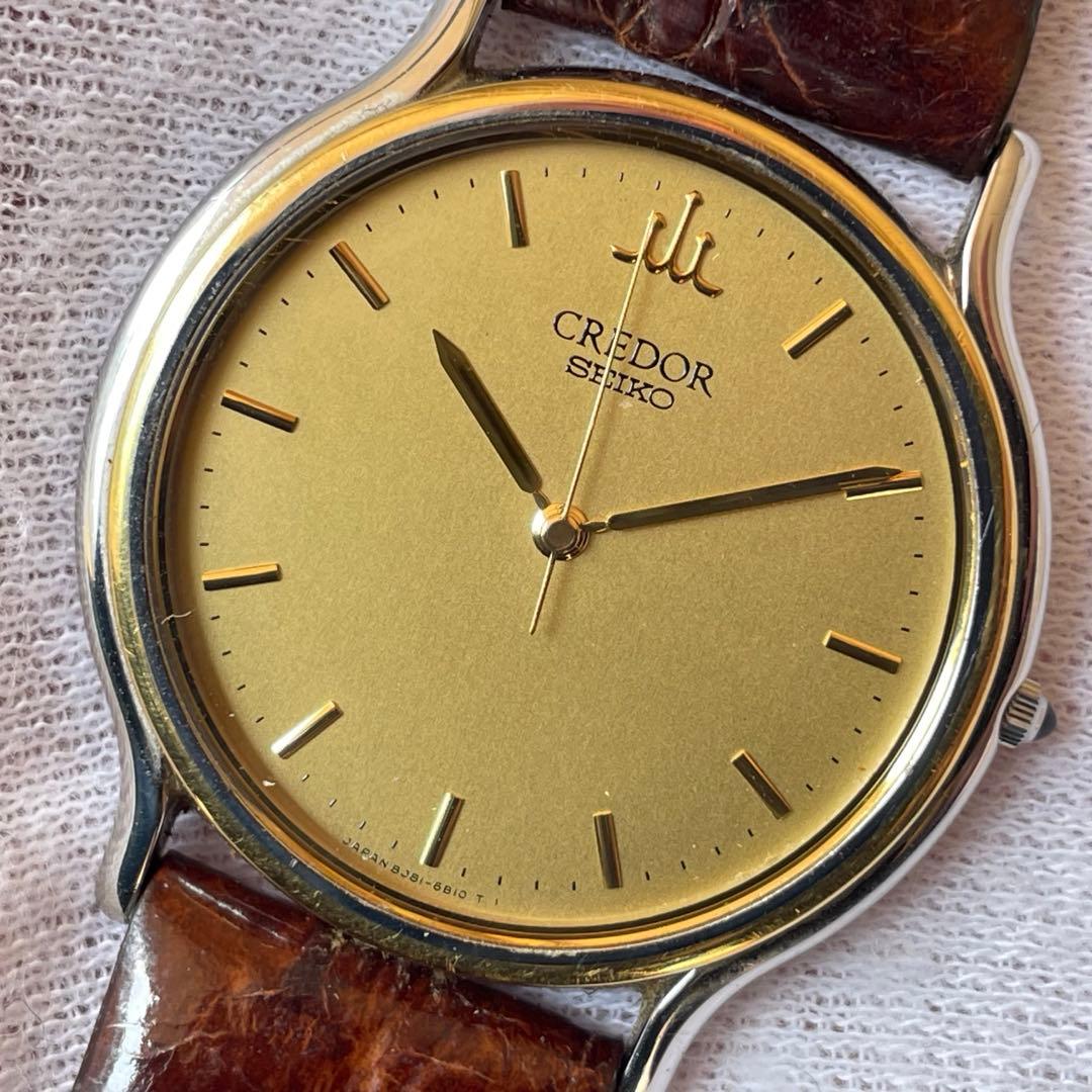 CREDOR 8J81-6B00 18KT BEZEL メンズクォーツ - メルカリ