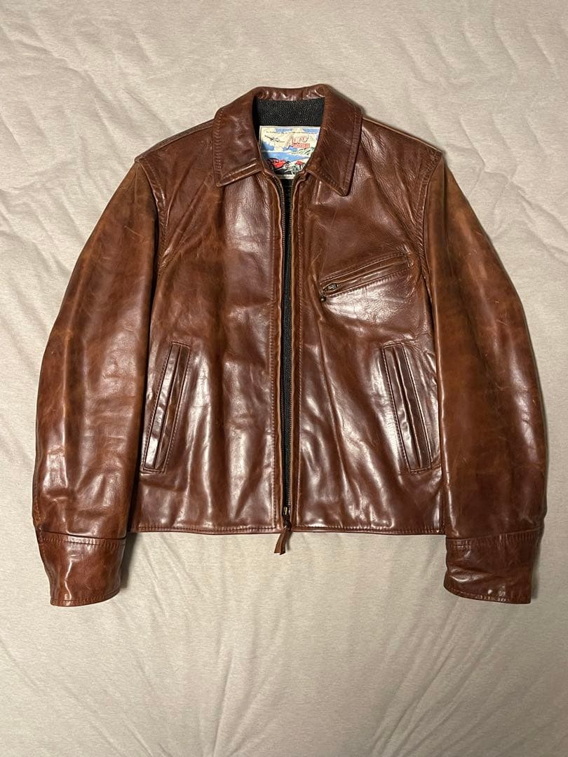 木村拓哉着用モデル✨ エアロレザー ハーフベルテッド 馬革 レザー