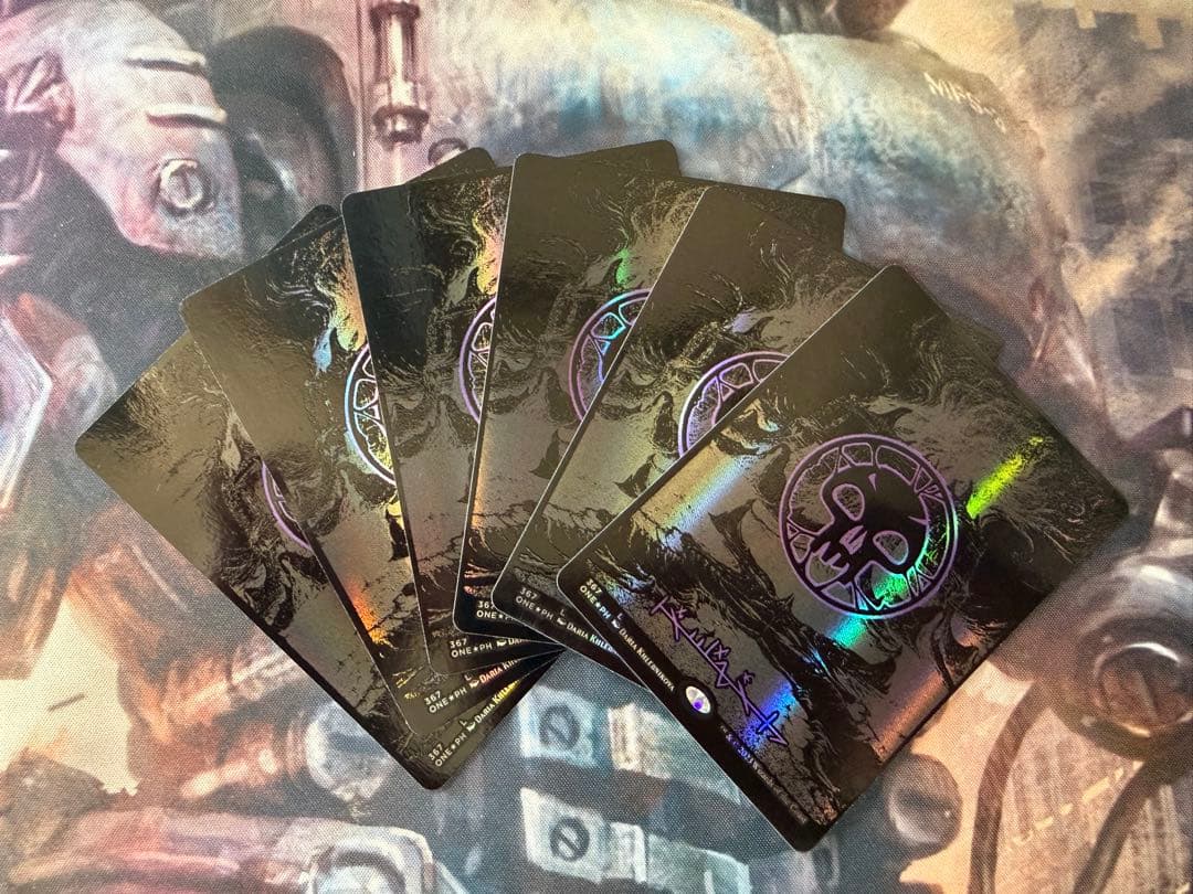 mtg オイルスリック　foil 基本土地　各種6枚セット mtg オイルスリック foil 基本土地 各種6枚セット MTG オイルスリック