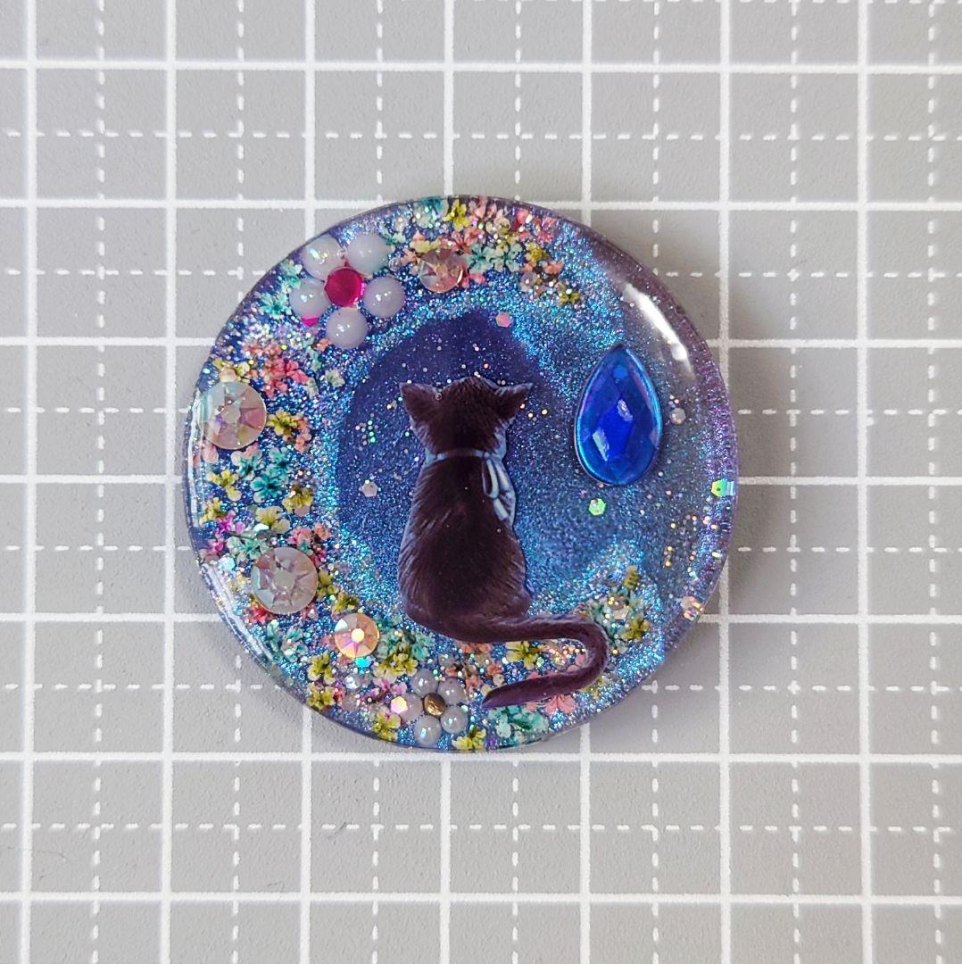 レジン 猫 ヘアゴム ブローチ ポニーフック No.535 - メルカリ