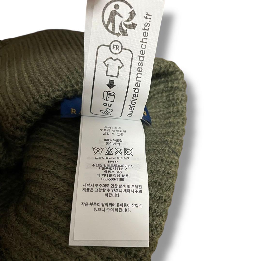 新品】ラルフローレン ポロタイガー ニット帽 ビーニー オリーブ