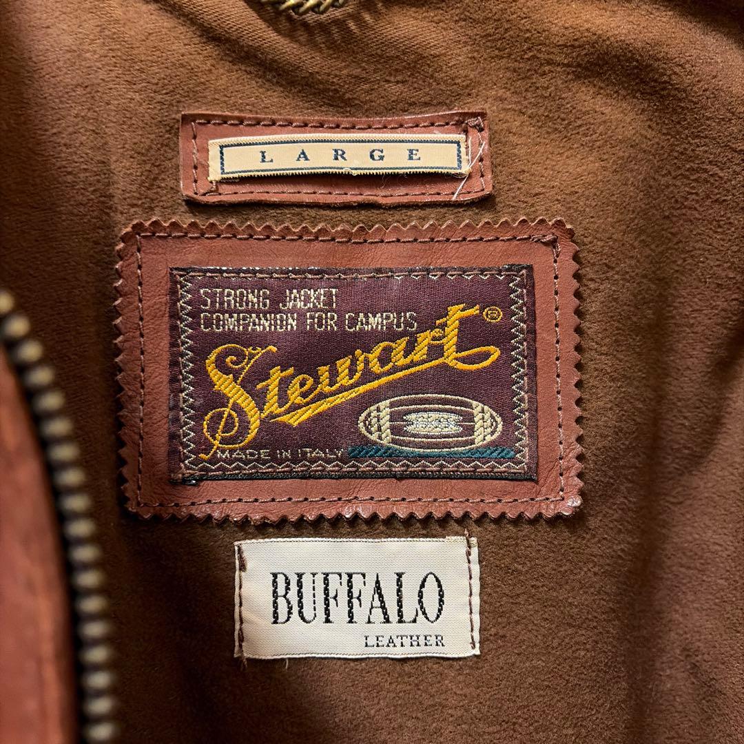 Stewart バッファローレザー ジャケット Lサイズ イタリア - メルカリ