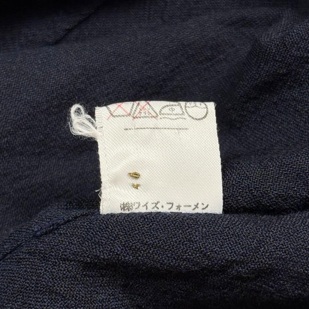 《初期》Y's for men 70~80s 変形オープンカラーシャツ ネイビー