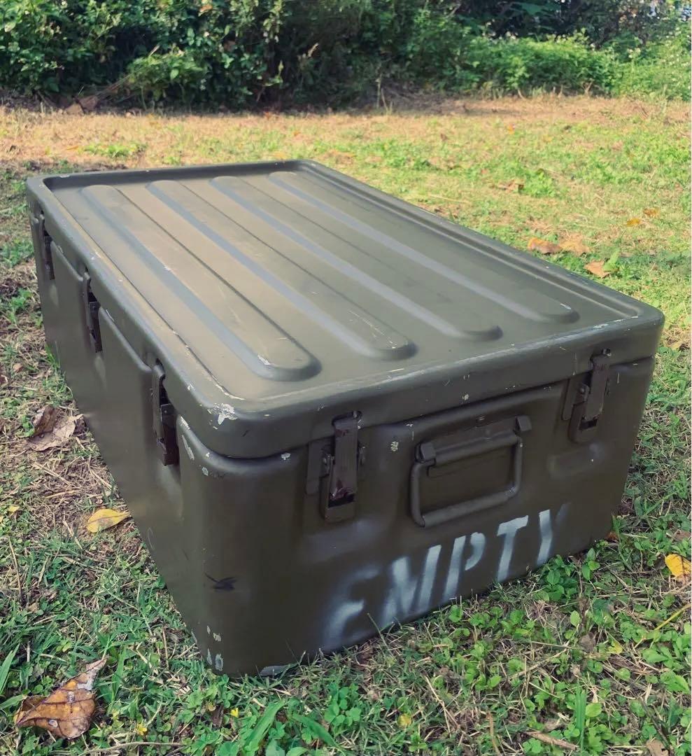 ミリタリー アルミコンテナ 米軍 払下げ 放出品 美品 アウトドア 車載